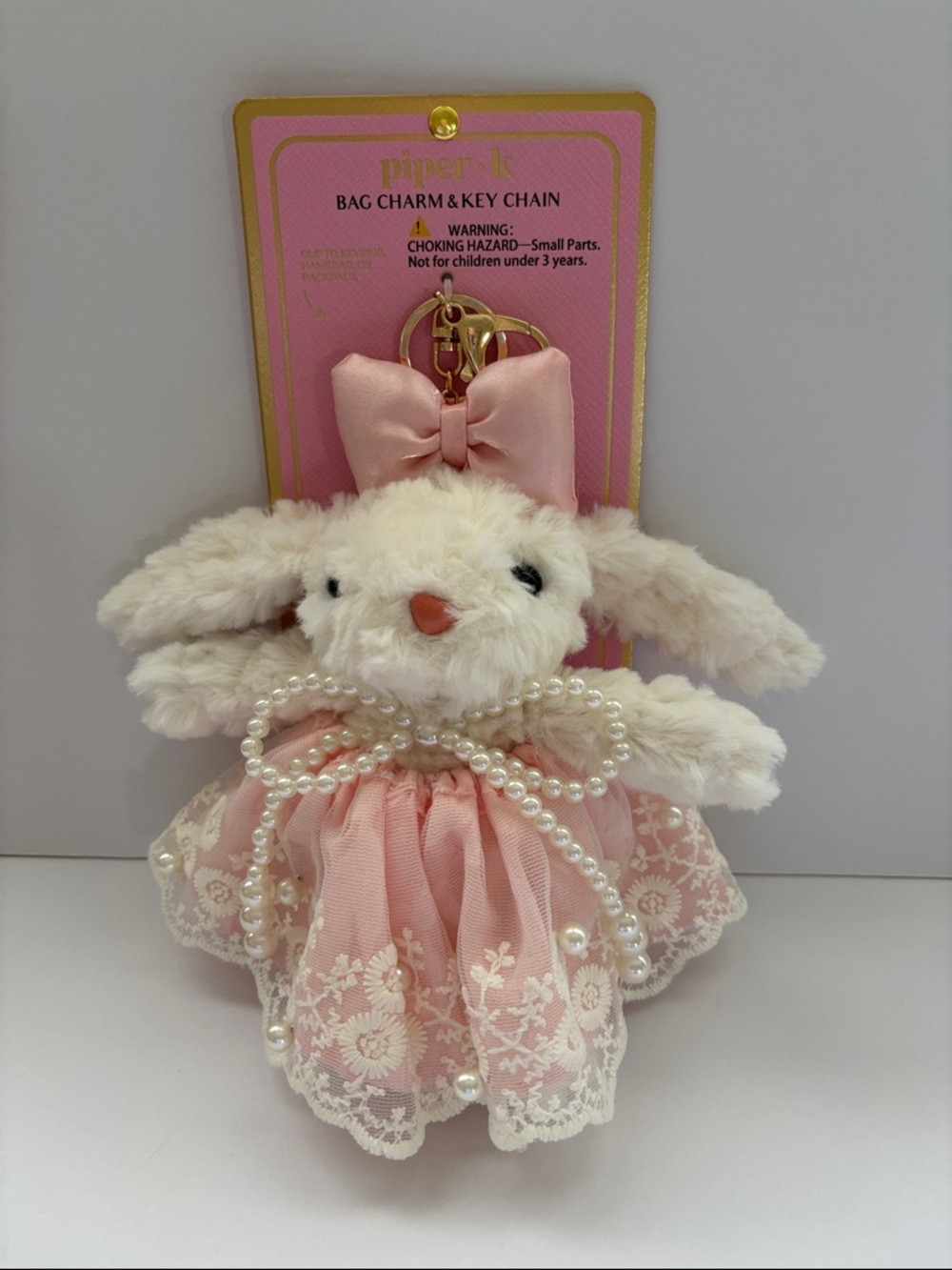 Piper-K Bunny Bag Charm-